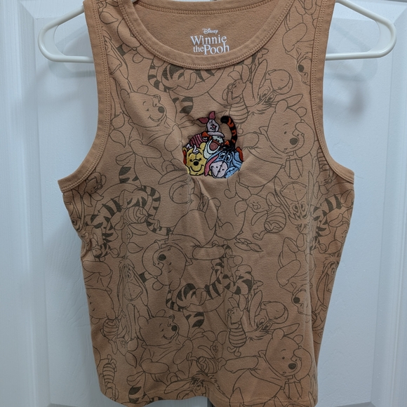 Disney Winnie the Pooh Brown Tank Top - Picture 1 of 4